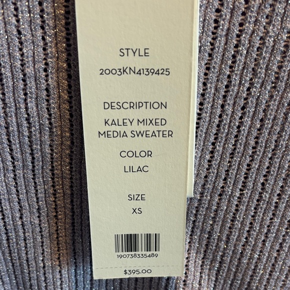 Veronica Beard Kaley Mixed Media Sweater NWT - Picture 3 of 5